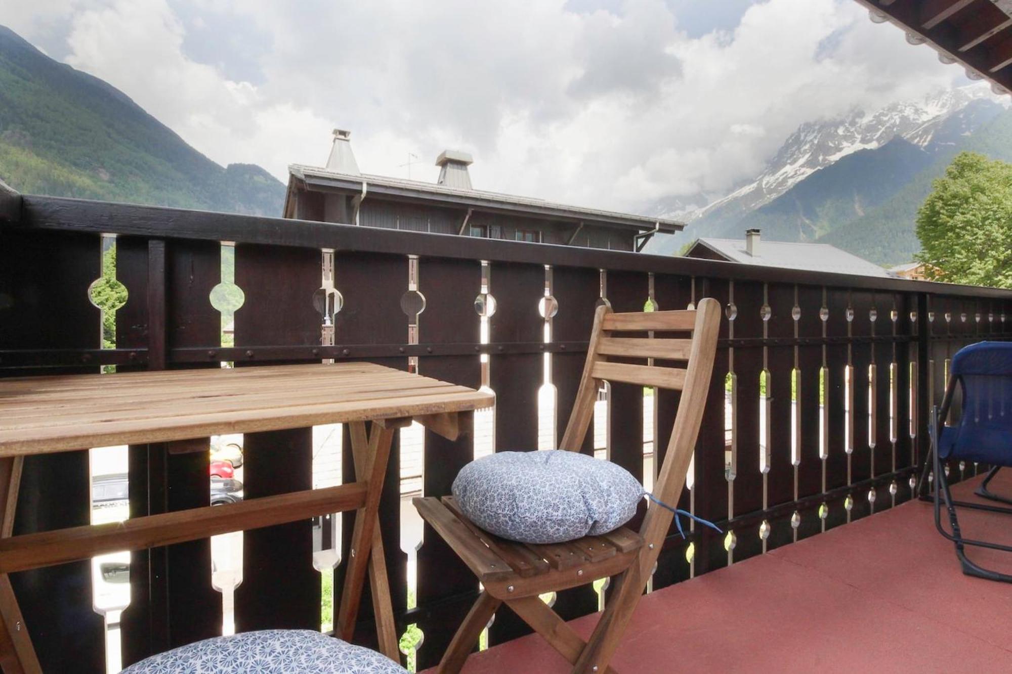 La Griaz - Chaleureux Et Cosy -Vue Sur Les Montagnes - Grand Balcon Apartment Les Houches Exterior foto