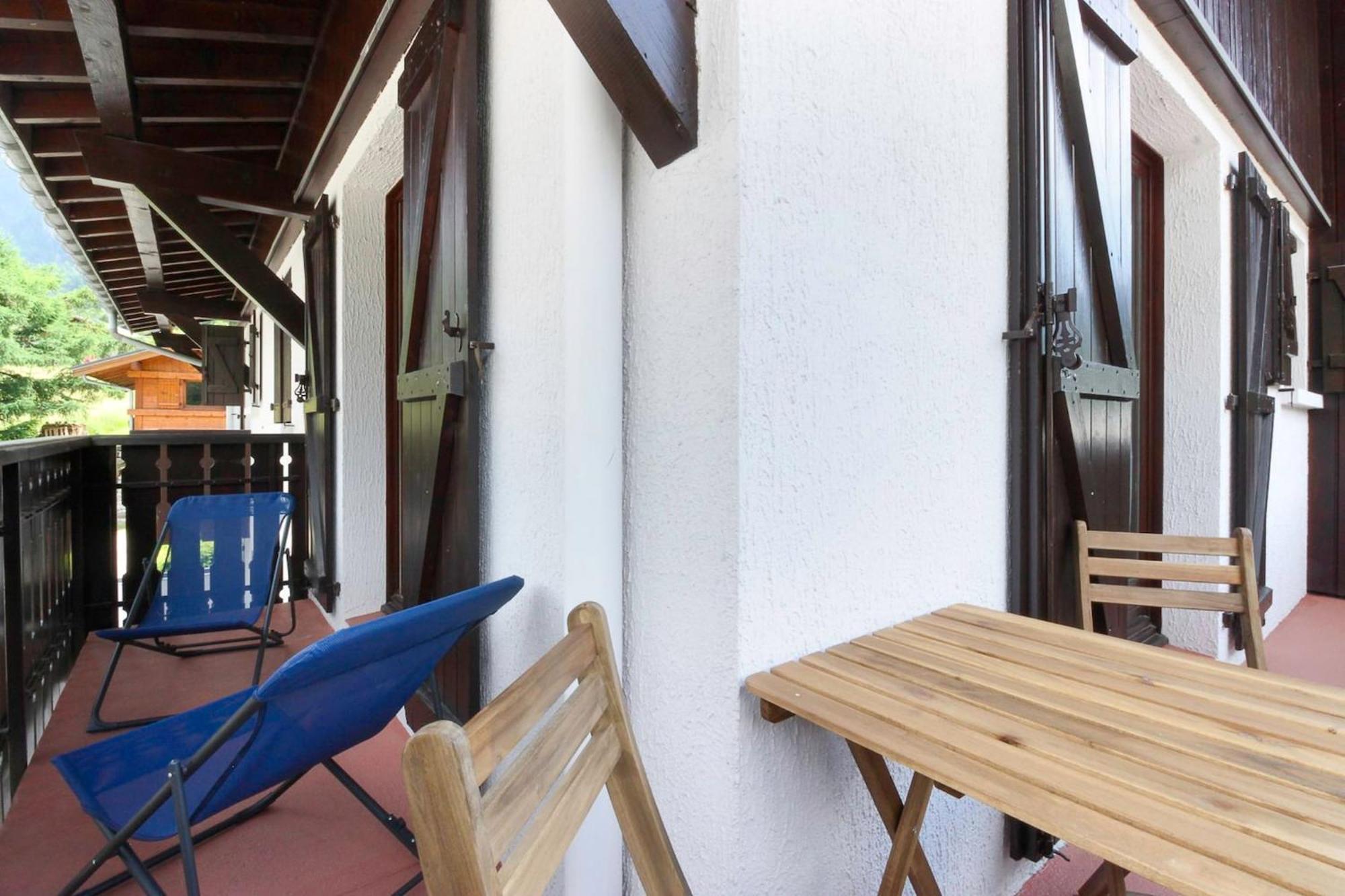 La Griaz - Chaleureux Et Cosy -Vue Sur Les Montagnes - Grand Balcon Apartment Les Houches Exterior foto