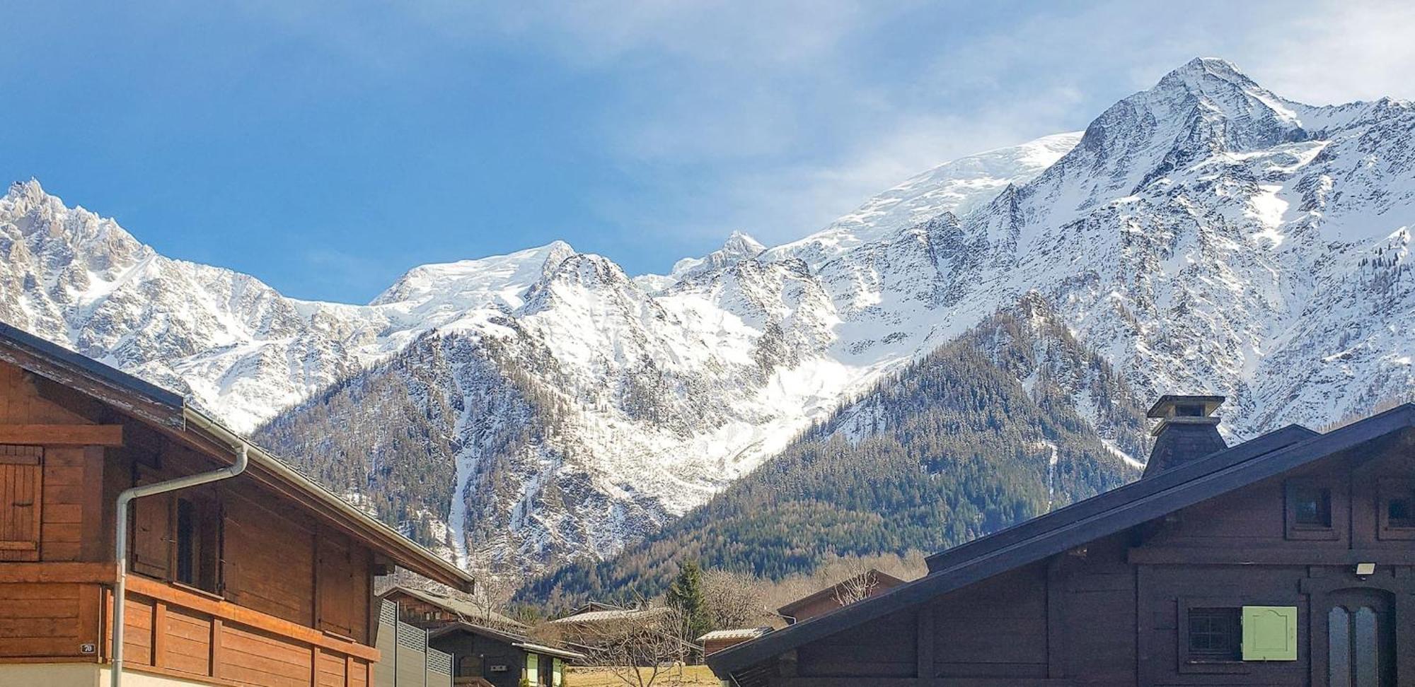 La Griaz - Chaleureux Et Cosy -Vue Sur Les Montagnes - Grand Balcon Apartment Les Houches Exterior foto